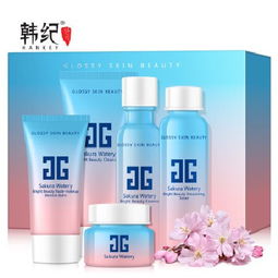 韓紀櫻花水光五件套 保濕滋潤，打造水潤美肌